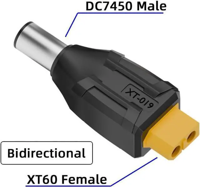 Alt view image 5 of 7 - Adapter XT60 Female SC100 Protocol to DC 7.4x5.0mm Male Fast Charging Adapter for RC Lipo Battery Quadcopter Multicopter Aeromodelling