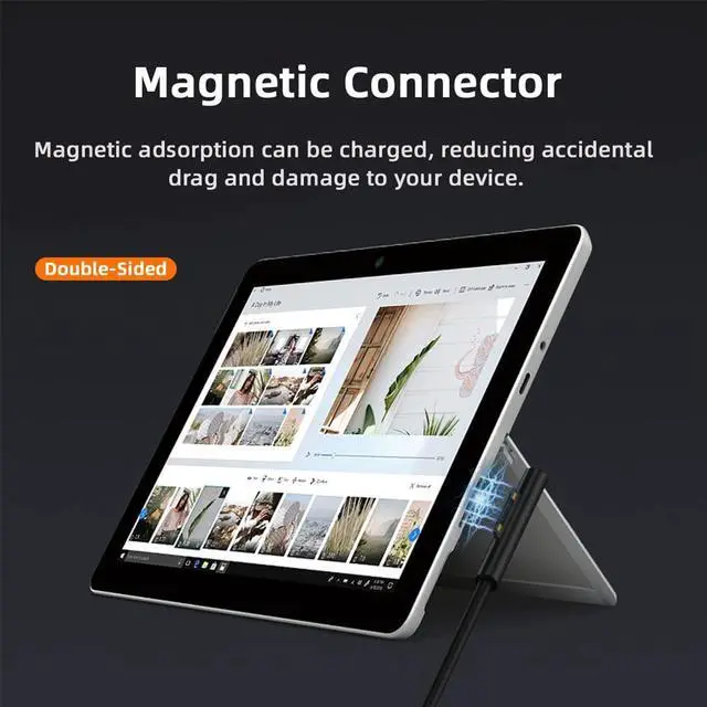 Alt view image 5 of 7 - 65W 20V 15V-24V DC 7.4x5.0mm Jack to Surface Pro3 Pro4 Pro5 Pro6 Pro7 Pro8 Pro9 Book Pro Charge Cable