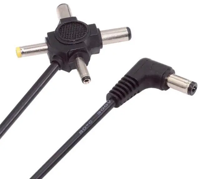 Main image of DC 5.5mm Plug to 4-in-1 DC 5V 5.5x2.5mm 5.5x2.1mm 4.0x1.7mm 3.5x1.3mm Power Plug Barrel Connector Charge Cable
