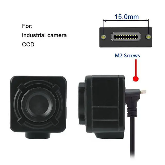 Alt view image 4 of 7 - 90 Degree Up Down Angled Type Screw Locking USB-C to USB 3.0 Data 5Gbps Cable Type-C for VR Camera Laptop