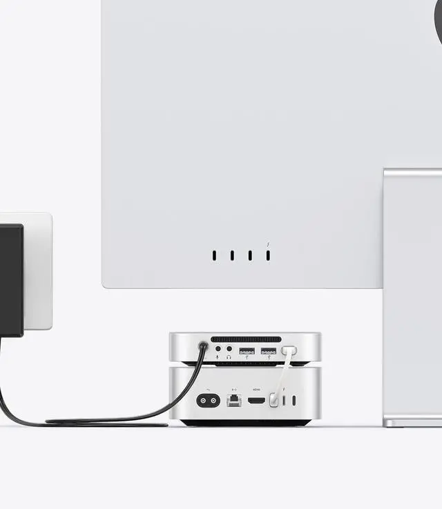 Alt view image 7 of 7 - Minimate M4Max Memory and Docking Station, External SSD Expansion for Mac mini M4, up to 1000MB/s, USB3.2/SD/TF/Audio, Seamless Design