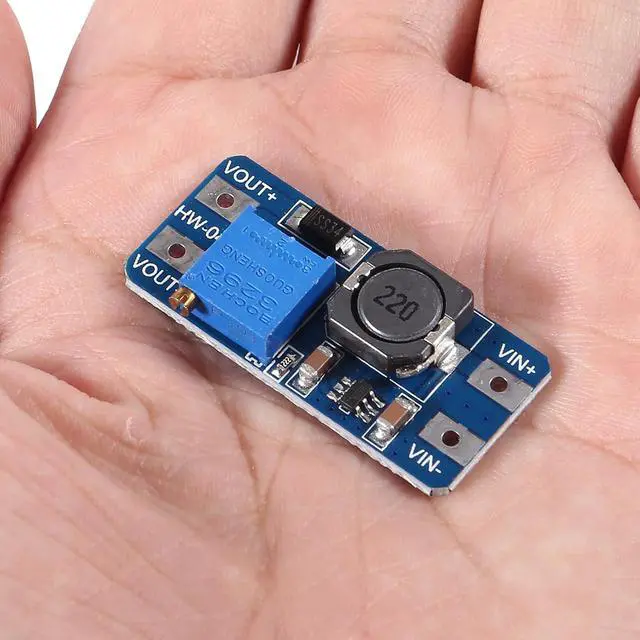 Alt view image 6 of 7 - 10pcs MT3608 DC-DC Boost Converter 2A Adjustable Step Up Module Voltage Regulator Board Input Voltage 2V-24V to 5V-28V Output Voltage for Arduino