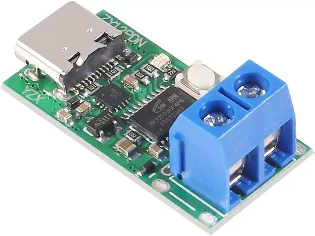 Alt view image 3 of 5 - 2PCS Type-C USB-C Fast Charging Trigger Module, Pd2.0 3.0 to Dc USB Decoy Fast Charge Trigger Poll Detector with Terminal (ZY12PDN with Screw Terminal)