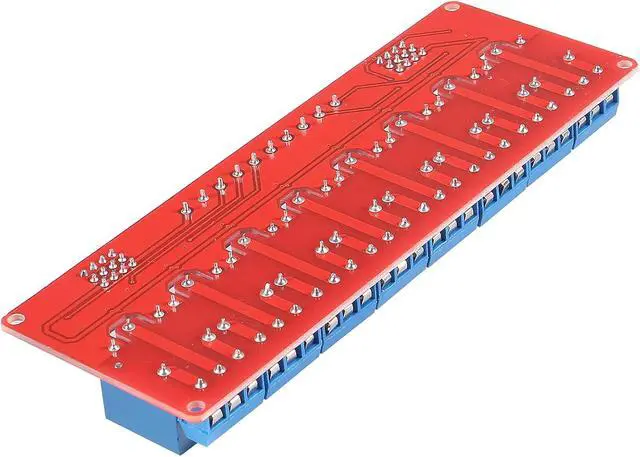 Alt view image 3 of 7 - 2PCS 12V Relay Module With Optocoupler Isolation - High and Low Level Trigger - Red Board (8 Channel)