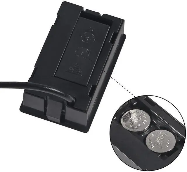 Alt view image 4 of 7 - 6-Pack TPM-10 Fahrenheit() Digital Thermometer Wired for Car Greenhouse Indicator Indoor Room Freezer Refrigerator Aquarium with 1M Waterproof NTC Probe (Black)