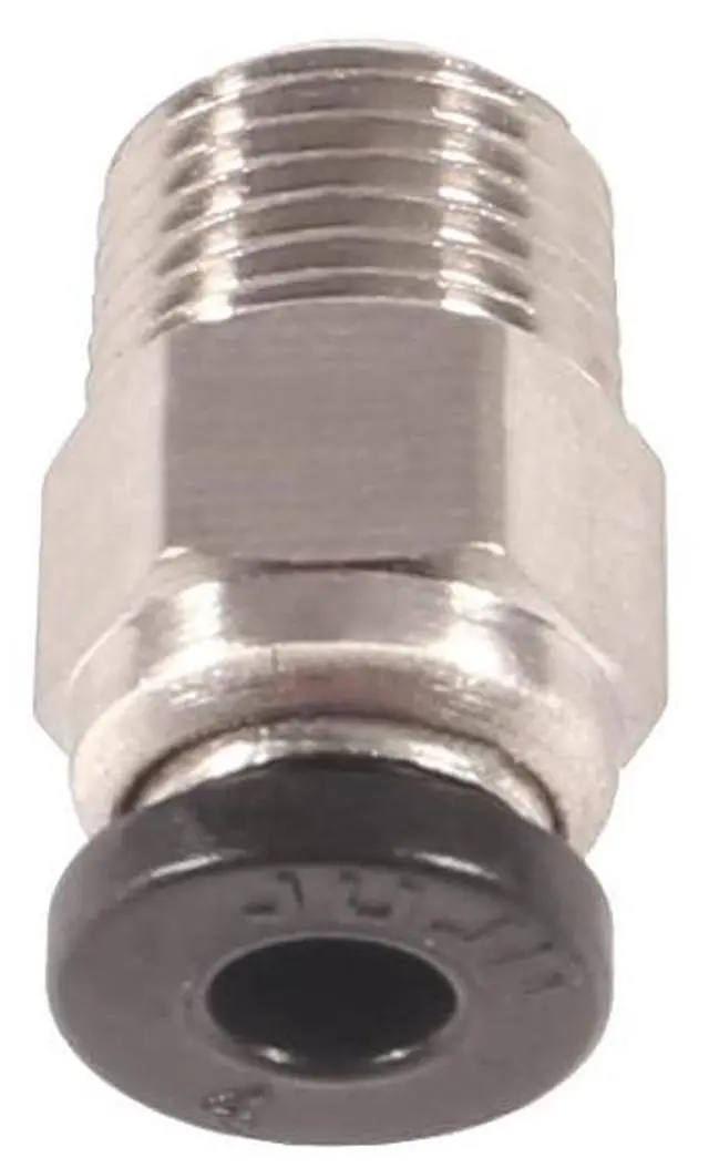 Alt view image 3 of 6 - 10pcs PC4-M10 Straight Quick in Fitting Male Straight Pneumatic PEFE Tube Push in Quick Fitting Connector for E3D-V6 Bowden Extruder Compatible with Ender-3 Ender-3 V2 3D Printers