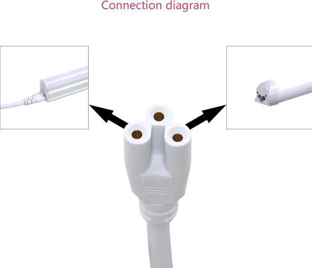 Alt view image 3 of 7 - 11FT US Plug Power Cords with On/Off Switch - 3-Core LED Integrated Lights Connector Power Cable for LED T5 T8 Light Tube Fixture Extension Cable (3.4m US SW)