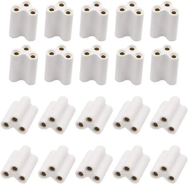 Alt view image 2 of 5 - T5 T8 LED Lamp Connector Double End 3Pin Fmeale Adapter,Daylight LED Integrated Tube Iinkable Cords for LED Tube Lamp Holder Socket Fittings with Cables(3Pin 20.5mm 20pcs)