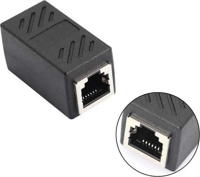 Alt view image 5 of 7 - RJ11 Coupler RJ11 Female to Female 6P6C Telephone Inline Coupler Straight Telephone Cable Extension Adapter for Landline Fax Machine (Straight)