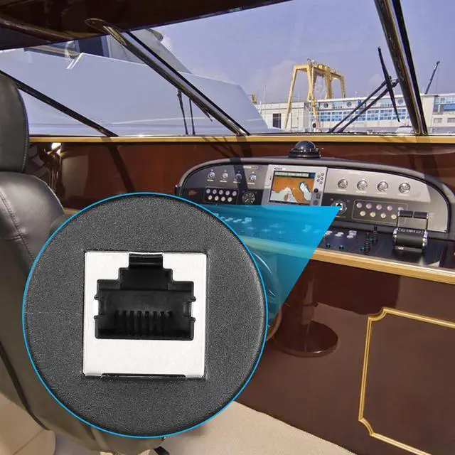 Alt view image 6 of 6 - RJ45 Panel Flush Mount Cable 3FT RJ45 Male to Female Car Flush Mount Cat6A Cable for Car Truck Boat Motorcycle Dashboard Computer etc