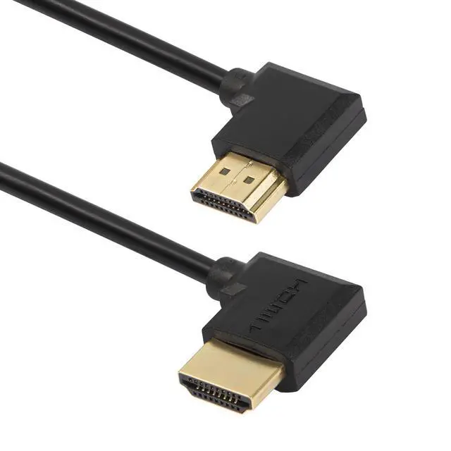 Alt view image 3 of 5 - Gold Plated High Speed 90 Angle Right HDMI Male to Left HDMI Male Adapter Cable Supports Ethernet, 3D and Audio Return (0.3M R-L)