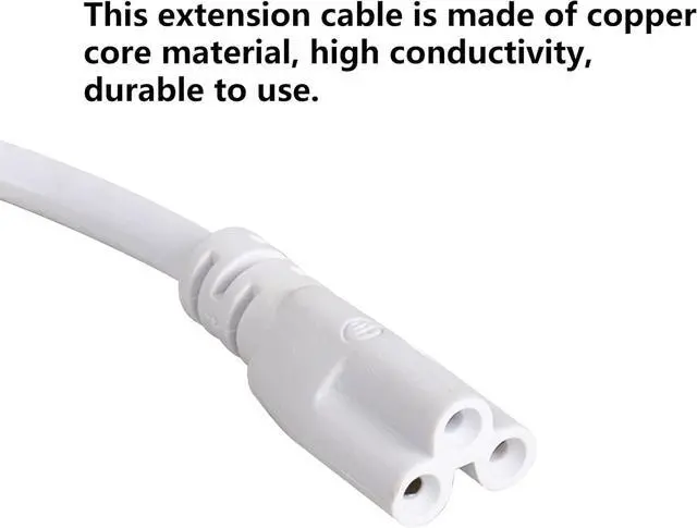 Alt view image 7 of 7 - T5 T8 LED Dual Switch Power Cord, 5.9 FT LED Tube Power Extension Cord with on/Off Swith US Plug for LED T5 T8 Light Tube Integrated Extension Cable Wire (Switch 1 to 2)