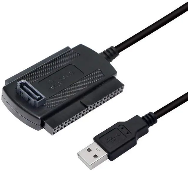 Main image of USB to SATA IDE Converter Cable Adapter USB 2.0 to 2.5/3.5/5.25in IDE and SATA Adapter Cable (1.8FT/Black)