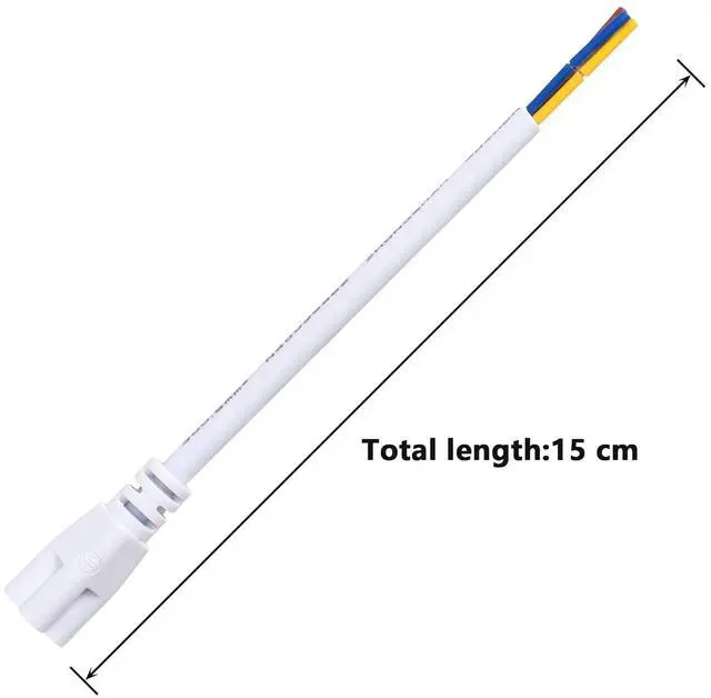 Alt view image 3 of 7 - T5 T8 LED Lamp Connecting Wire Ceiling Lights Daylight Integrated Tube Cable Linkable Cords for LED Tube Lamp Holder Socket Fittings (15cm,20-Pack)