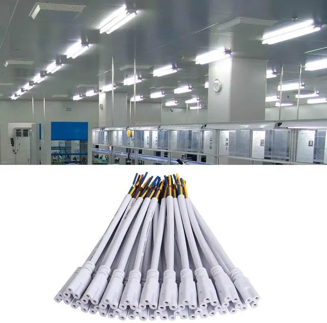 Alt view image 2 of 7 - T5 T8 LED Lamp Connecting Wire Ceiling Lights Daylight Integrated Tube Cable Linkable Cords for LED Tube Lamp Holder Socket Fittings (15cm,20-Pack)