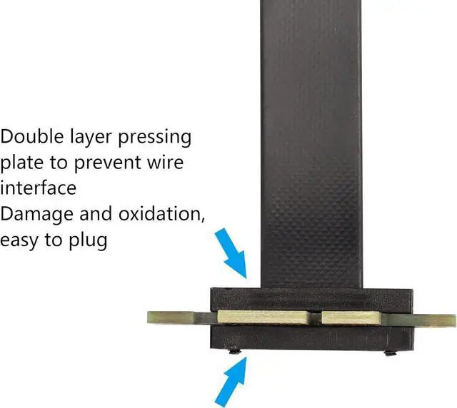 Alt view image 6 of 7 - PCIE 3.0 Extension Cable,36PIN 1X Extension Cable, 90 Degree PCI Express 1X Extend Card,for 1U,2U Chassis (50cm, Black)