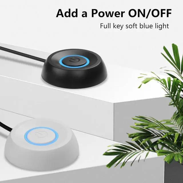 Alt view image 5 of 7 - PC Power Switch, Desktop Computer External Remote Start, Motherboard Button, Extension Cable with LED Light (Black)