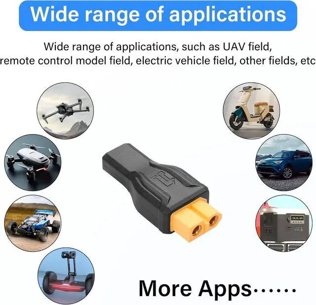 Alt view image 4 of 6 - 2 Pack XT60 to USB C Adapter XT60 to Type C Wireless for TS100 Soldering Iron, FPV Monitor Power,Drone (XT-002)