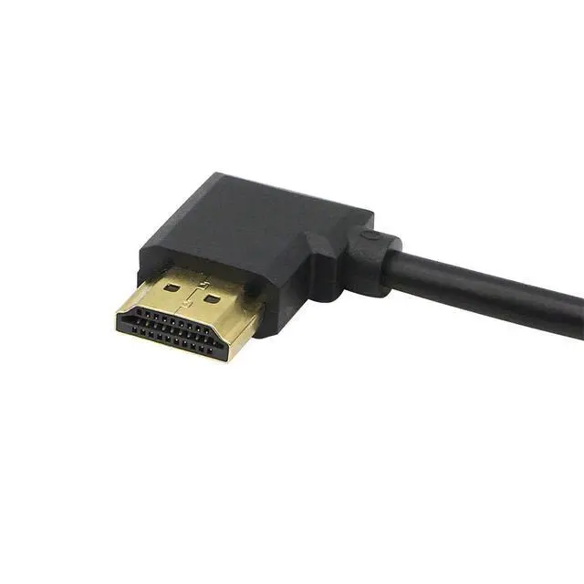 Alt view image 2 of 7 - Gold Plated High Speed 90 Angle Right HDMI Male to Left HDMI Male Adapter Cable Supports Ethernet, 3D and Audio Return (0.3M 2Pack LL-LL)