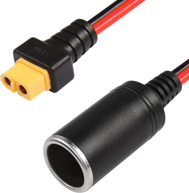 Alt view image 6 of 6 - Car Cigarette Lighter Female to XT60 Female, 14AWG Cigarette Lighter Cable, for Car Inverter Tire Inflator Air Pump