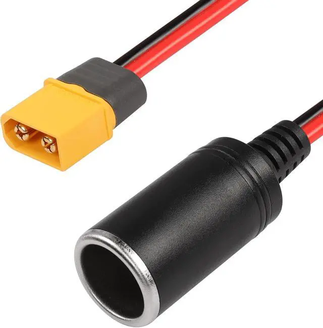 Alt view image 5 of 7 - Car Cigarette Lighter Female to XT60 Male, 14AWG Cigarette Lighter Cable, for Car Inverter Tire Inflator Air Pump (0.5M Male)