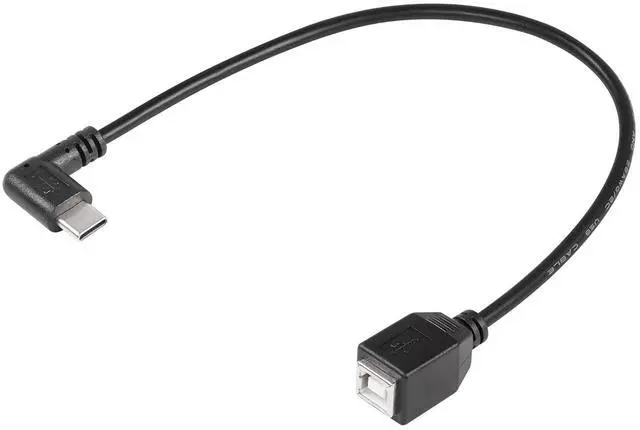 Main image of USB C Printer Cable, USB C to USB B Printer Cable, USB B 2.0 Female to USB C Male 90 Degree Printer Cable for Printers,Scanner,MIDI Controller DJ Controller(I 0.3M)