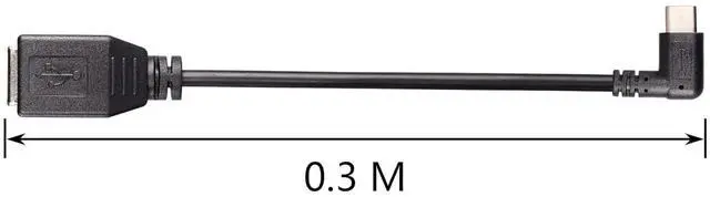 Alt view image 4 of 6 - USB C Printer Cable, USB C to USB B Printer Cable, USB B 2.0 Female to USB C Male 90 Degree Printer Cable for Printers,Scanner,MIDI Controller DJ Controller(I 0.3M)