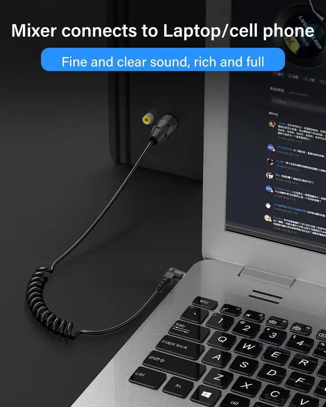 Alt view image 2 of 7 - 3.5mm Stereo Mini Jack to XLR Male Microphone Cable Mini Jack Aux Audio Cable 1/8 Inch Gold Plated to Mono XLR Male for Mobile Phone, Laptop-0.5M (3 Pin Female)