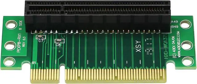 Alt view image 6 of 7 - PCI- Express 8X Riser Card 90-Degree Adapter Card PCI-E 8X Extender Extension Card for 1U, Small Computer and Server Case(PCIE 8X)