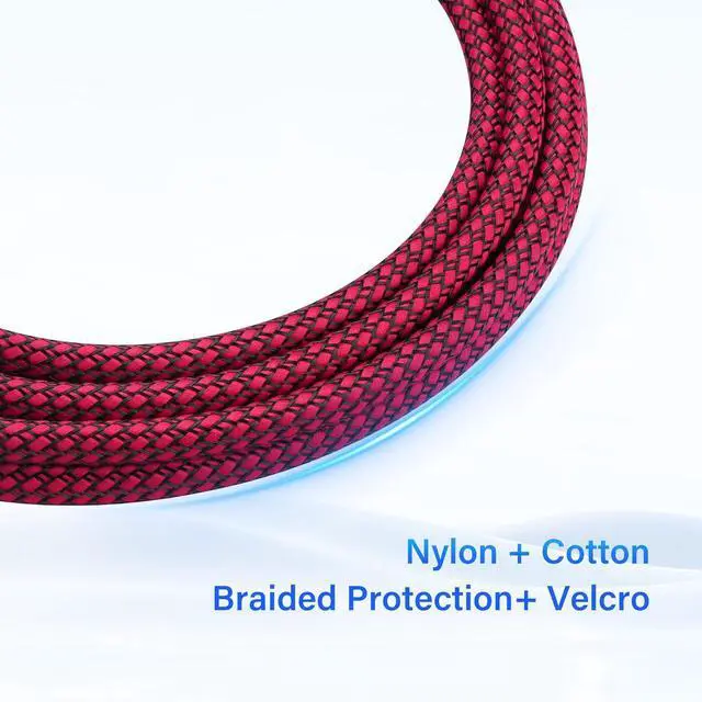 Alt view image 2 of 7 - XLR to USB Microphone Cable 3-Pin XLR Female to USB-A Adapter 2m/6.5FT Braided Audio Cable for PC,Recording Device Connection