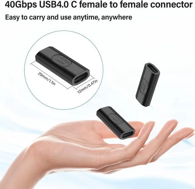 Alt view image 3 of 6 - 90 Degree USB C 240W Angle Adapter (C-F)