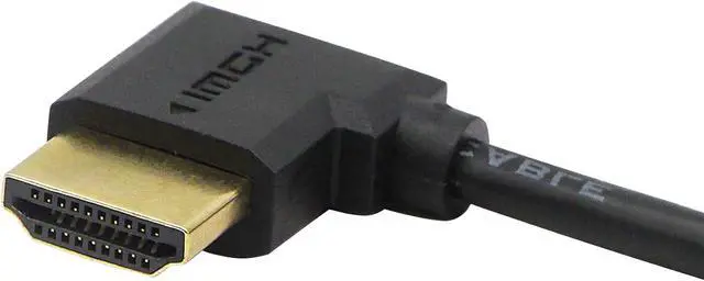 Alt view image 3 of 6 - 90 Angle HDMI Cable Gold Plated High Speed Right & Left Degree HDMI Male to Male Adapter Cable Supports Ethernet, 3D and Audio Return(HDMI R- L,1M)