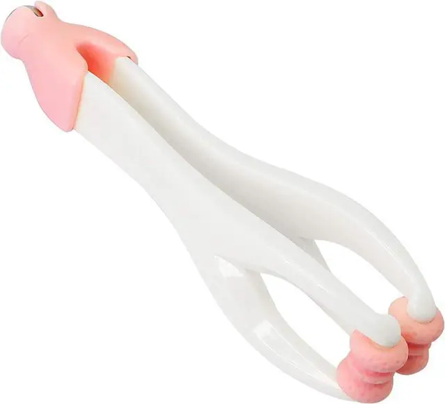 Alt view image 5 of 5 - 2-in-1 Finger Massager Hand Handheld Steel Ball Run Blood Circulation Tool Stress Relief Plastic Care Relax Double Rubber Roller Massage (Pink)