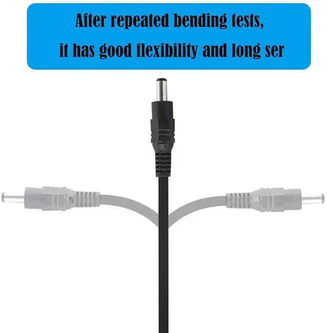 Alt view image 3 of 6 - DC Y Splitter Cable 1 Male to 2 Female,5.5mm x 2.1mm DC Power Extension Adapter Cable,for CCTV Surveillance Cameras,Surveillance Routers,DVR,and More(2PCS