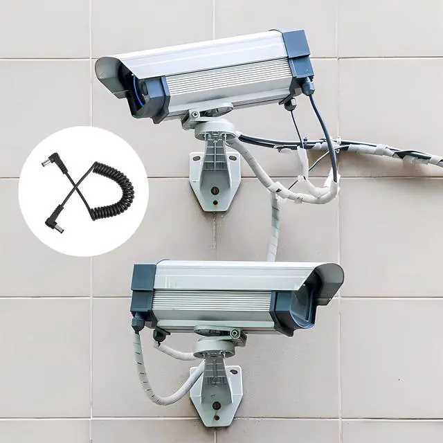 Alt view image 6 of 6 - DC Power Extension Cable DC 5.5MM x 2.5MM 90 Degree Male to Male Plug Cable Right Angle DC5525 Power Adapter Cable for Strip Lihgt,CCTVSecurity Camera,Monitors,etc(2pcs)