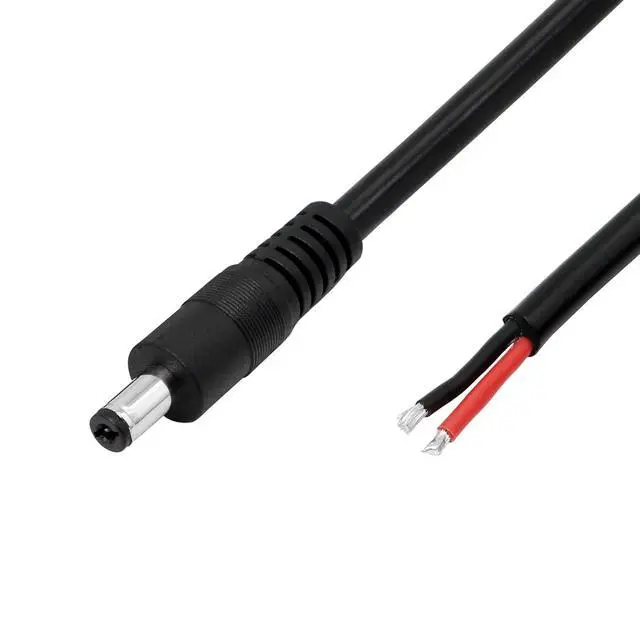 Alt view image 3 of 7 - DC Power Pigtails Cable,3FT DC 5.5MM x 2.1MM Male Plug to Bare Wire Open End Power Wire Supply Repair Cable,16 AWG Barrel Connector Pigtail for CCTV Security Camera,DVR,LED Strip Light Etc-2 Pcs(M)