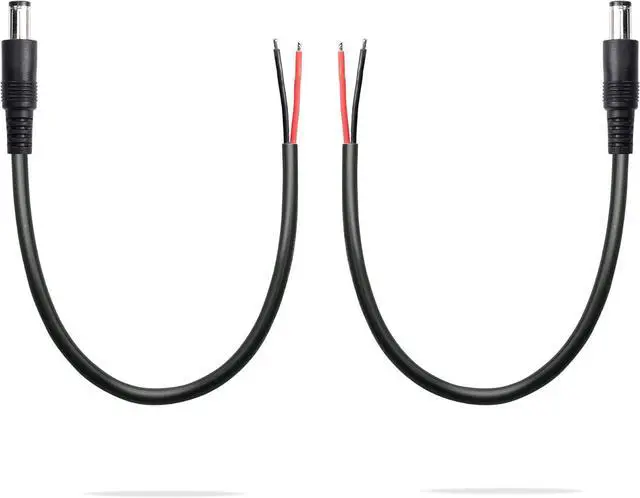 Main image of 2 Pack DC6330 Power Pigtails Cable, DC 6.3mm x 3.0mm Male Plug Jack to Bare Wire Open End, 1FT Power Supply Replacement Repair Cord, for All-in-one Computer, 30cm
