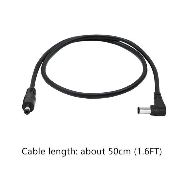 Alt view image 5 of 7 - Right Angle DC to DC Male Power Cable,22AWG DC 5.5MM x 2.1MM Male to 90 Degree DC Male Plug Patch Wire Adapter Extension Cord for Strip Lihgt,CCTV,Car,Monitors,etc(2 Pcs)