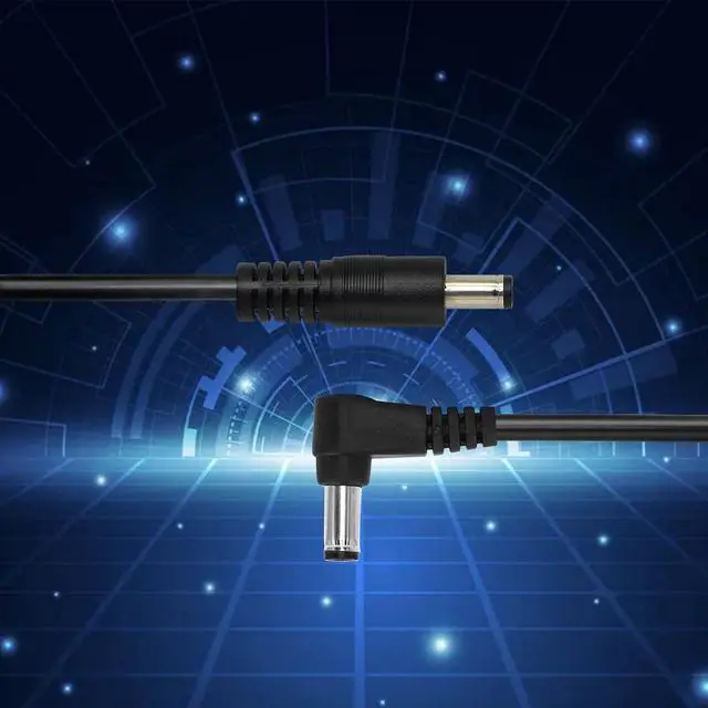 Alt view image 3 of 7 - Right Angle DC to DC Male Power Cable,22AWG DC 5.5MM x 2.1MM Male to 90 Degree DC Male Plug Patch Wire Adapter Extension Cord for Strip Lihgt,CCTV,Car,Monitors,etc(2 Pcs)