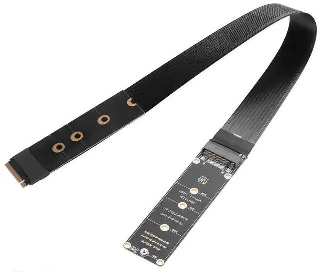 Main image of NGFF M.2 M-Key NVME Extension 40 CM PCIe 3.0/4.0 M.2 NVME/NGFF SSD Ribbon Flex Cable for Mainboard SSD 2230/2242/2260/2280 (Straight Out)