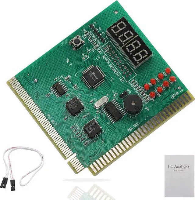 Main image of PC Diagnostic 4-Digit Card,Module Board Test & Measuring Module PC Computer Mother Board Debug Post Card Analyzer PCI Motherboard Tester Diagnostics Display for Desktop PC