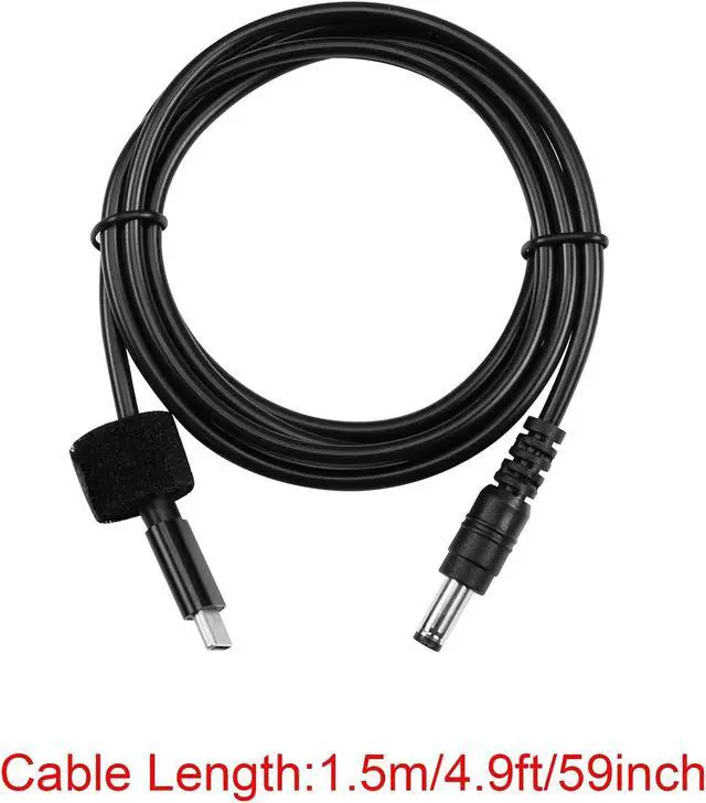 Alt view image 5 of 7 - USB C to DC5521 Power Extension Charge Cable 65W PD USB Type C Input to DC 5.5x2.1mm Output Power Charging Cable, for Router,CCTV,Laptop etc DC Power 12 Volts Device(4.9FT)