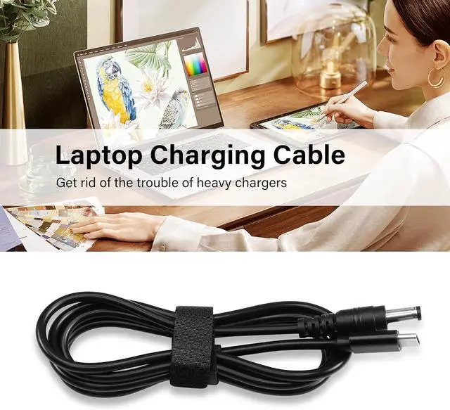 Alt view image 7 of 7 - USB C to DC5521 Power Extension Charge Cable 65W PD USB Type C Input to DC 5.5x2.1mm Output Power Charging Cable, for Router,CCTV,Laptop etc DC Power 12 Volts Device(4.9FT)
