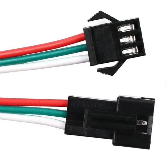 Main image of 10 Pairs JST SM 3-Pin Cable 22AWG 3-Pin SM Male/Female Paired Connector Electrical Cable for LED Light Strips,Chassis Fans,RC Toys,etc(6.02 Inch)(3 PIN)