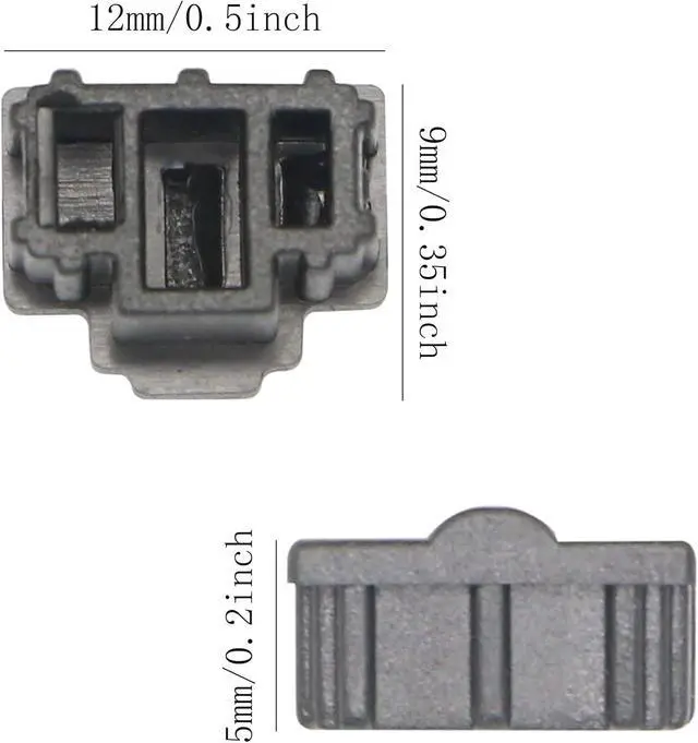 Alt view image 2 of 5 - 50PCS RJ45 Anti Dust Cover Cap Protector Protects Ethernet Hub Port by FENGQLONG (Black-Small)