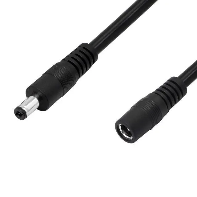 Alt view image 7 of 7 - DC Power Extension Cable,DC 5.5mm x 2.1mm Male to Female Power Adapter Cable,3FT 18AWG Heavy Duty Cord for 12V CCTV Wireless IP Camera,LED,Car,More.-2PCS