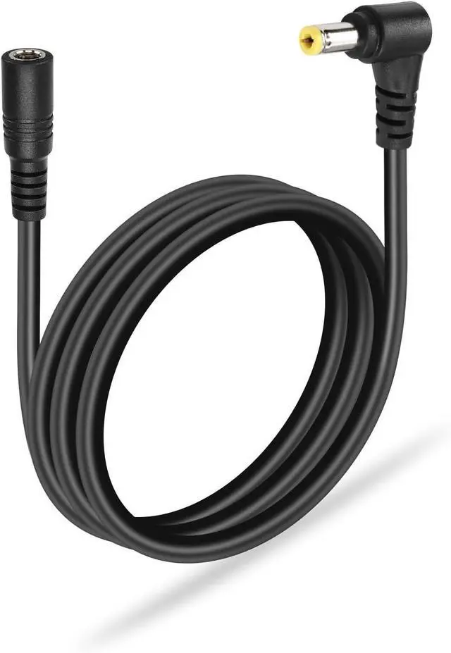 Main image of DC 5.5mm x 2.5mm Power Extension Cable.18AWG DC5525 90 Degree Male to Female Power Adapter Cable for Security Camera,LED Strip Light Etc. (3m/9.8FT)