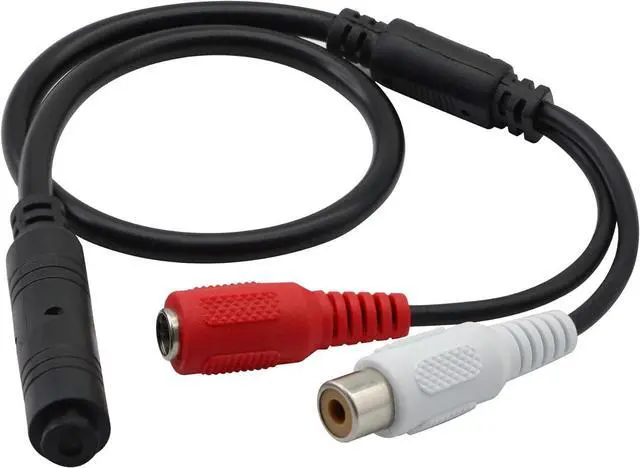 Main image of High Sensitive Microphone, Mini Audio Pickup for CCTV Security Camera, with Power Cord and Audio Cable