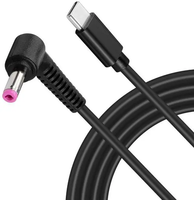 Main image of Type C to 90 Degree DC 4.8 x 1.7 mm Power Charging Cable USB-C Male Output to DC Input Power PD Charge Cable fit for Laptop 65W 9V 12V 15V 20V(59inch)