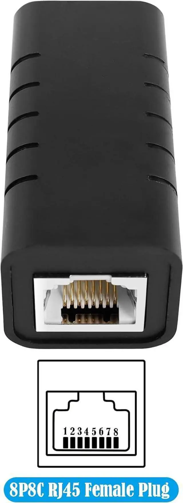 Alt view image 5 of 7 - 2 Pcs RJ45 Ethernet Surge Protector 8P 8C RJ45 Coupler Female to Female Indoor Network Arrester for Routers,Laptops,Switches, Computers,etc